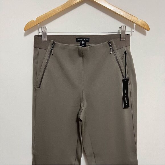 Willi Smith Green Gray Slim Fit Riding Pants NWT Size Small - Picture 2 of 6